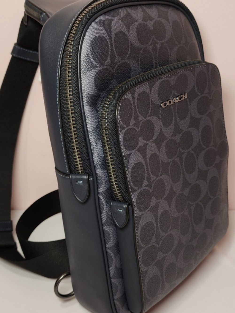 Gently Used - COACH Ethan Sling or Cross Body bag CV918 Charcoal/Black - Picture 10 of 10